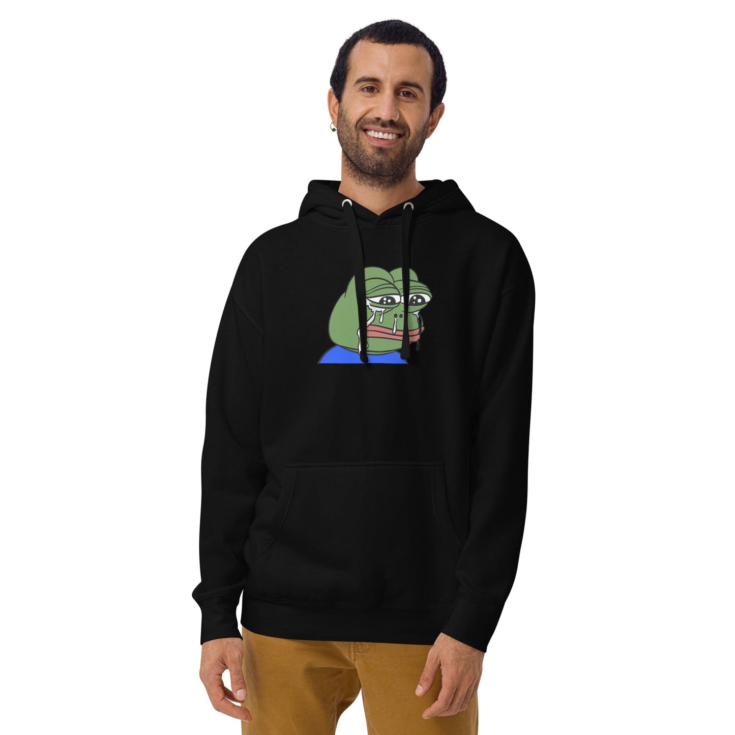 Sad Tearing Frog Hoodie