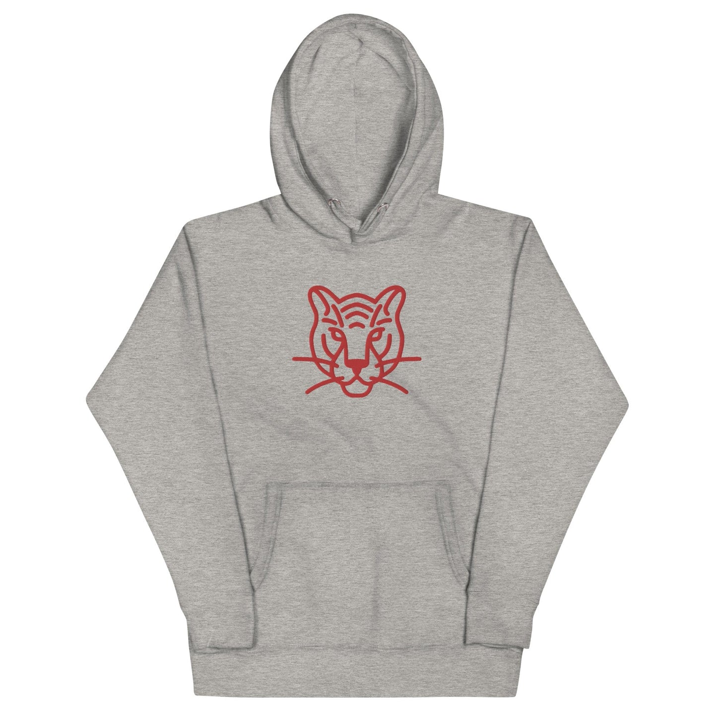 Embroidered Tiger Print Hoodie