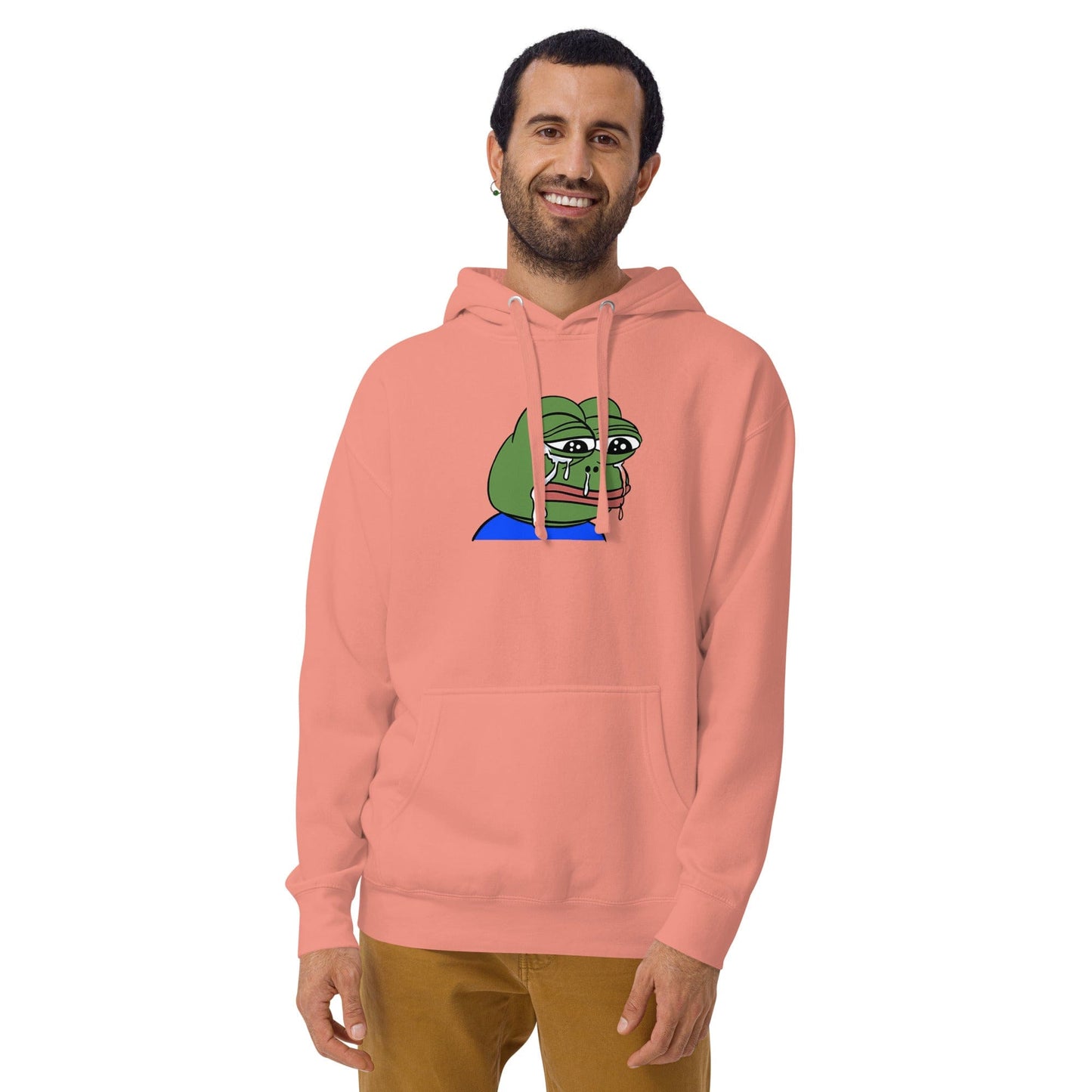 Sad Tearing Frog Hoodie