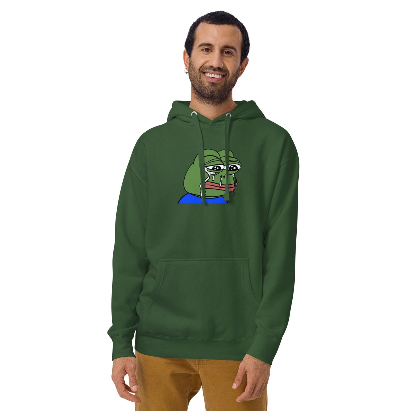 Sad Tearing Frog Hoodie