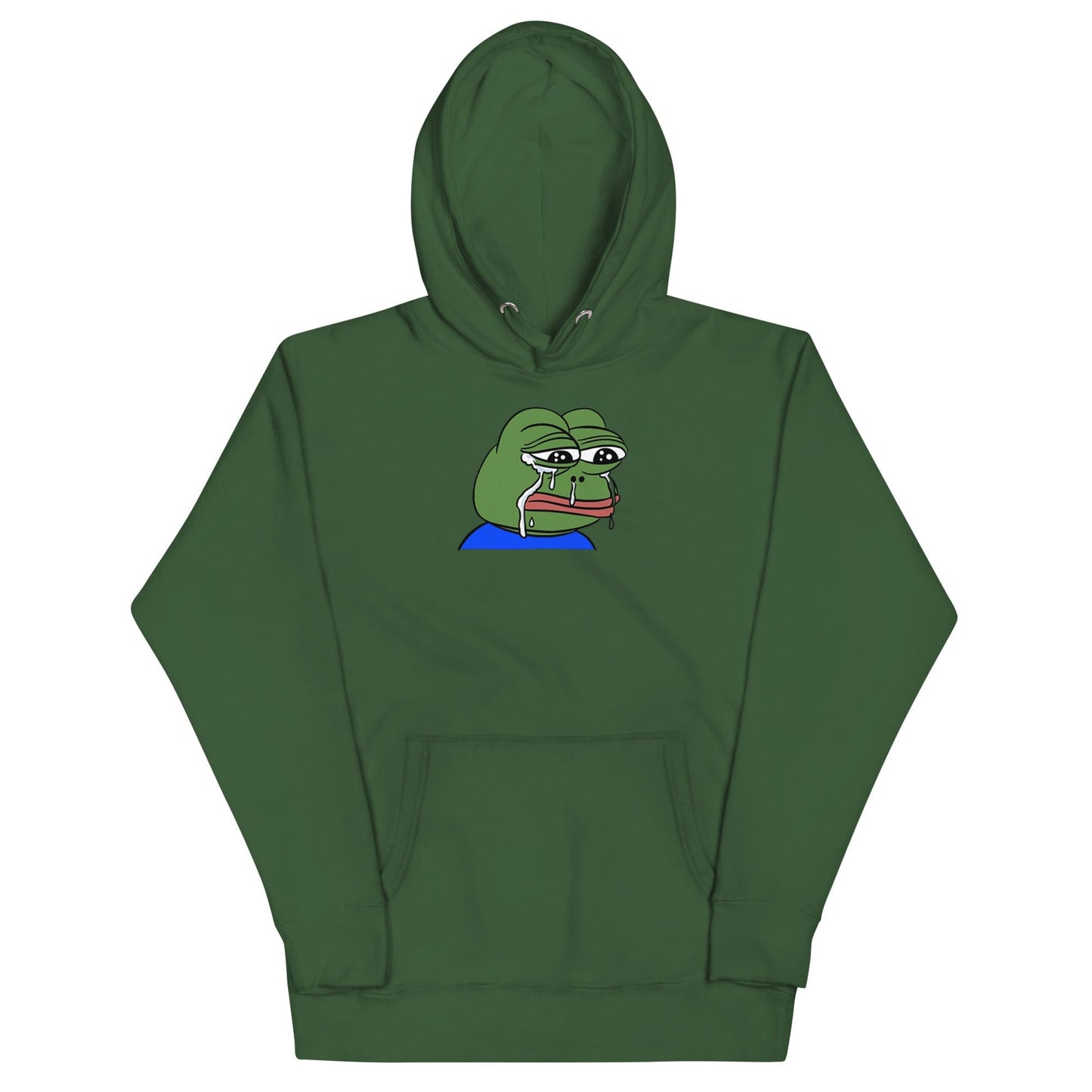 Sad Tearing Frog Hoodie