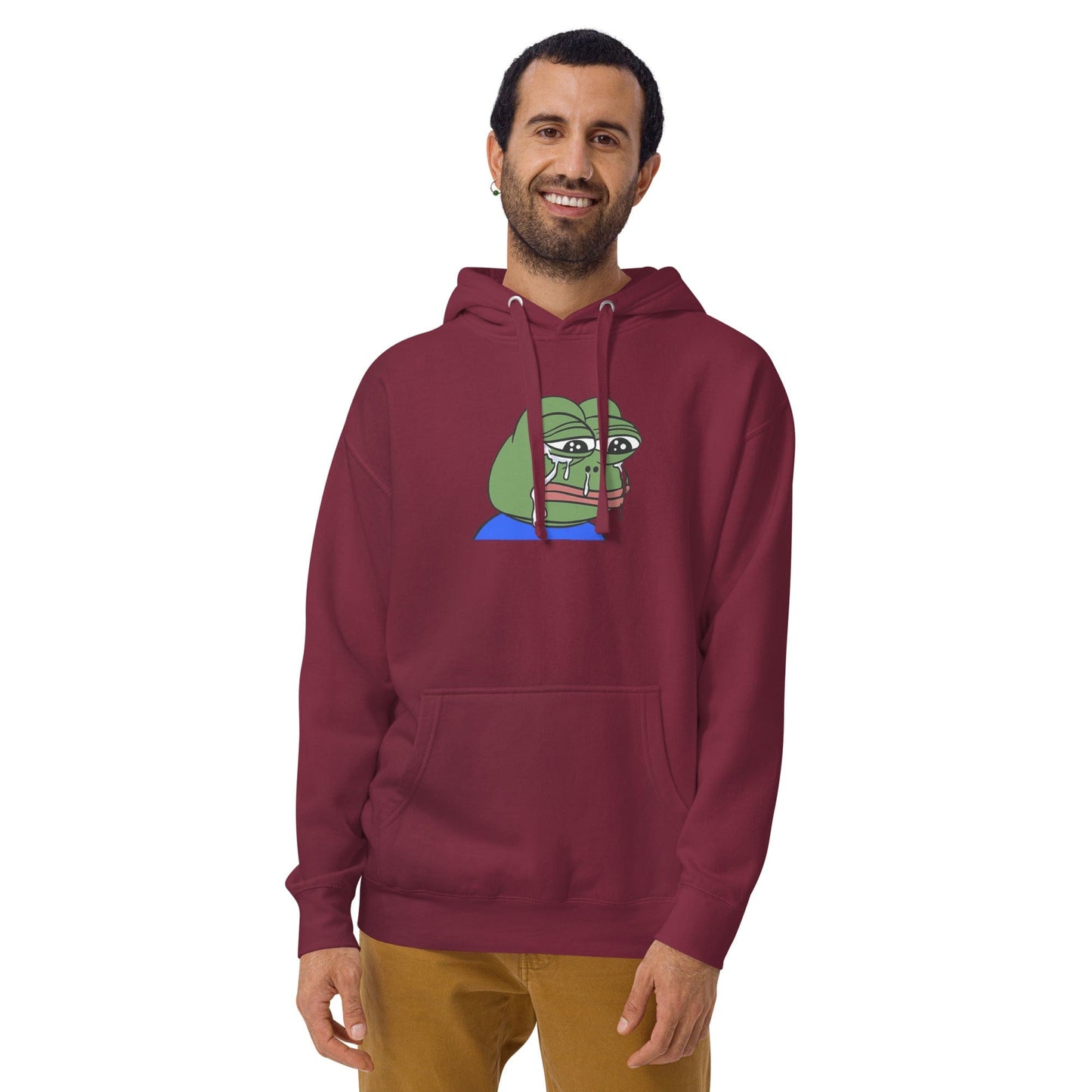 Sad Tearing Frog Hoodie