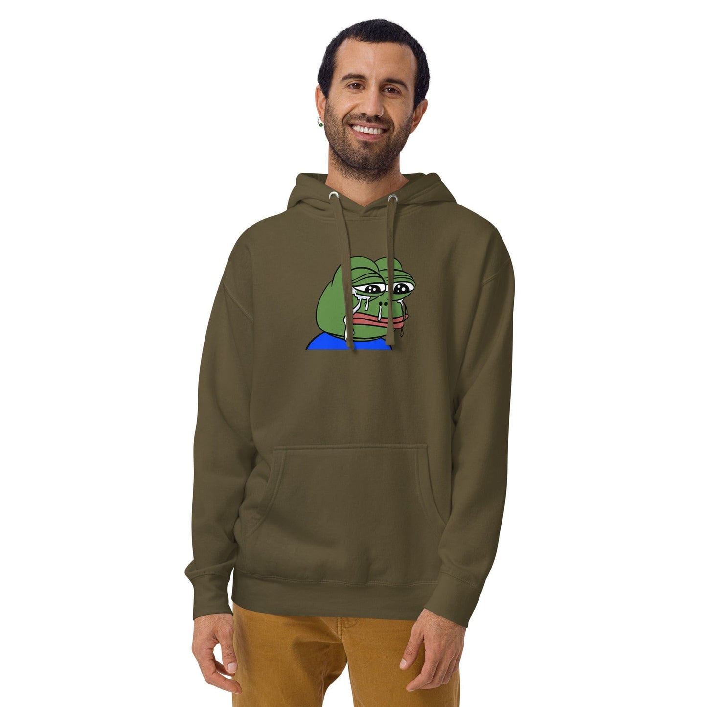 Sad Tearing Frog Hoodie