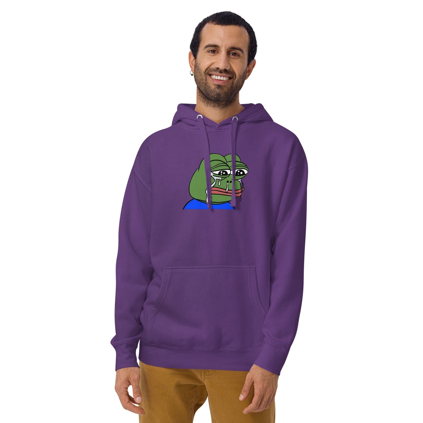 Sad Tearing Frog Hoodie