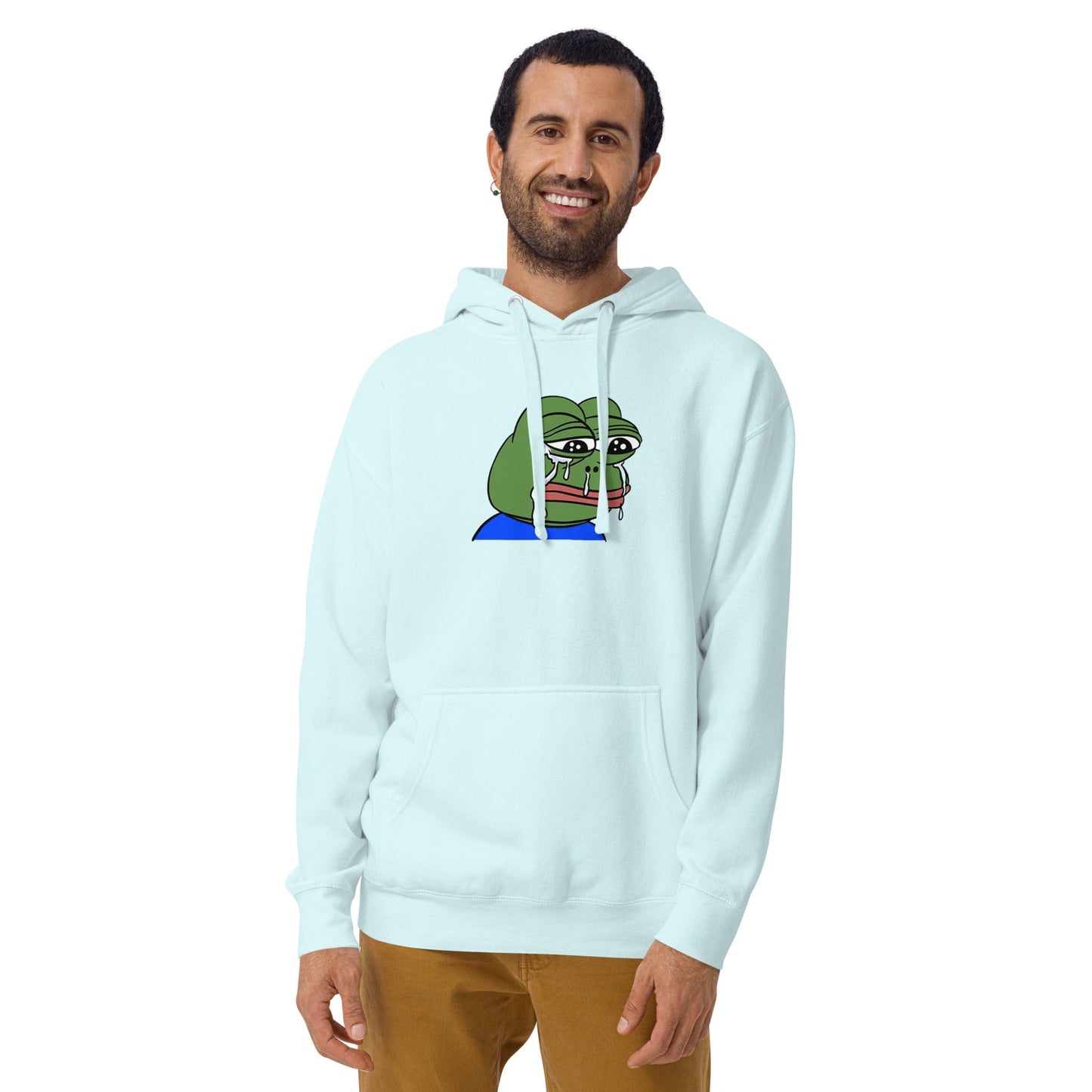 Sad Tearing Frog Hoodie