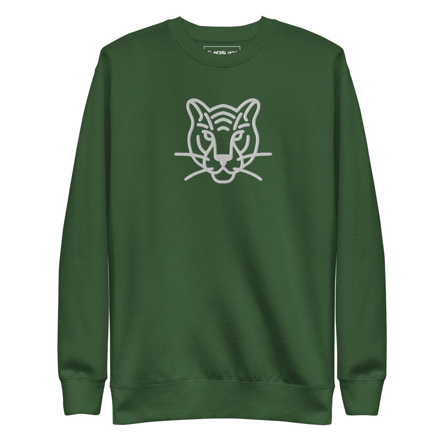 Embroidered Tiger Print Sweatshirt