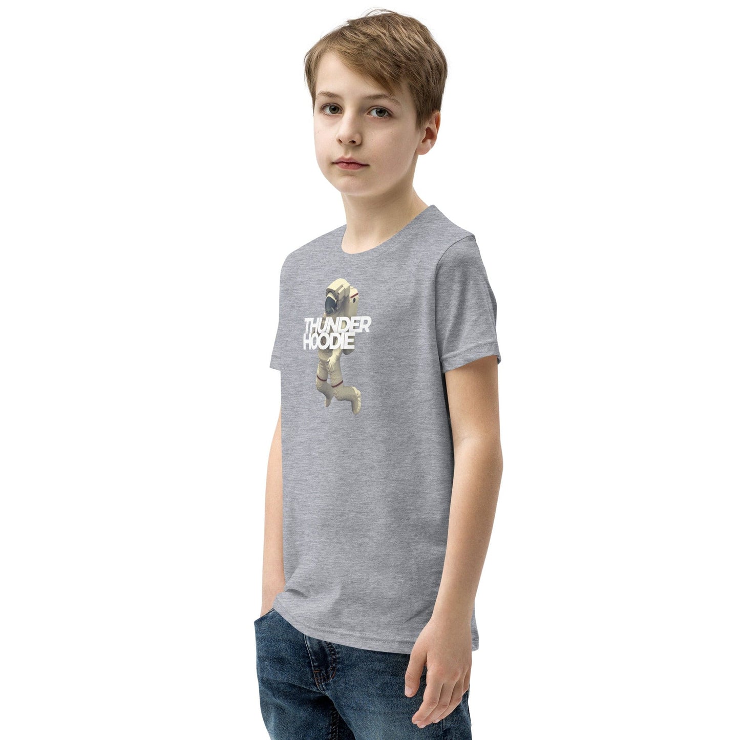 Kids Astronautist Siah T-Shirt