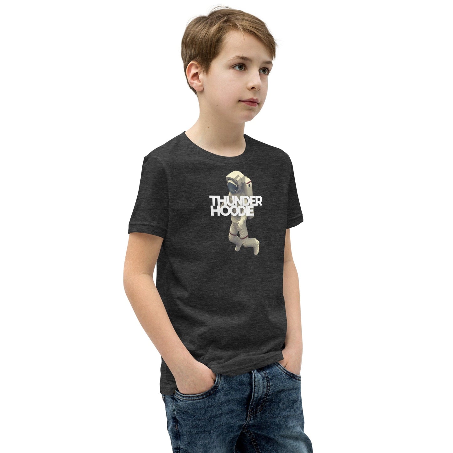 Kids Astronautist Siah T-Shirt